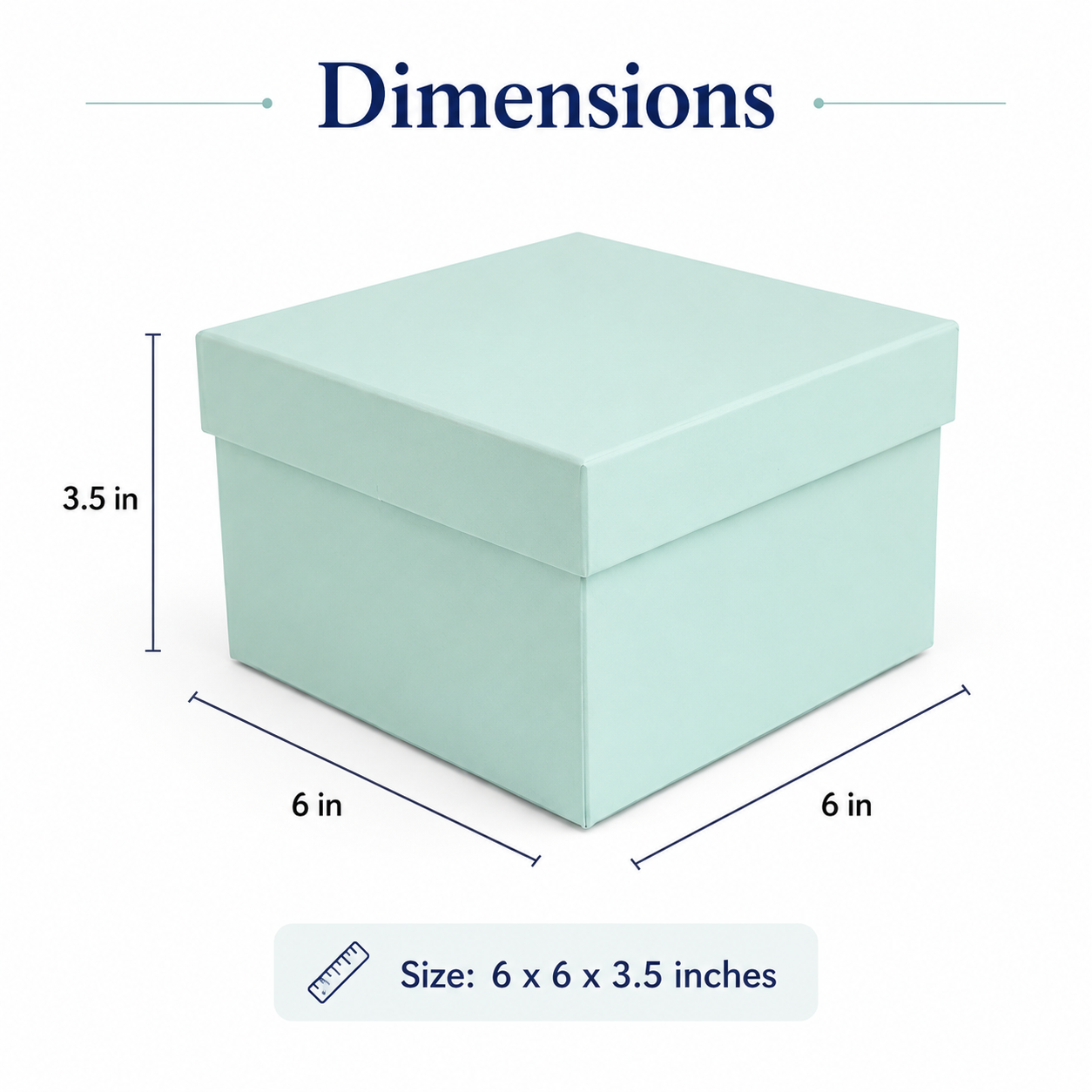 Mint Green Rigid Gift Box detail view